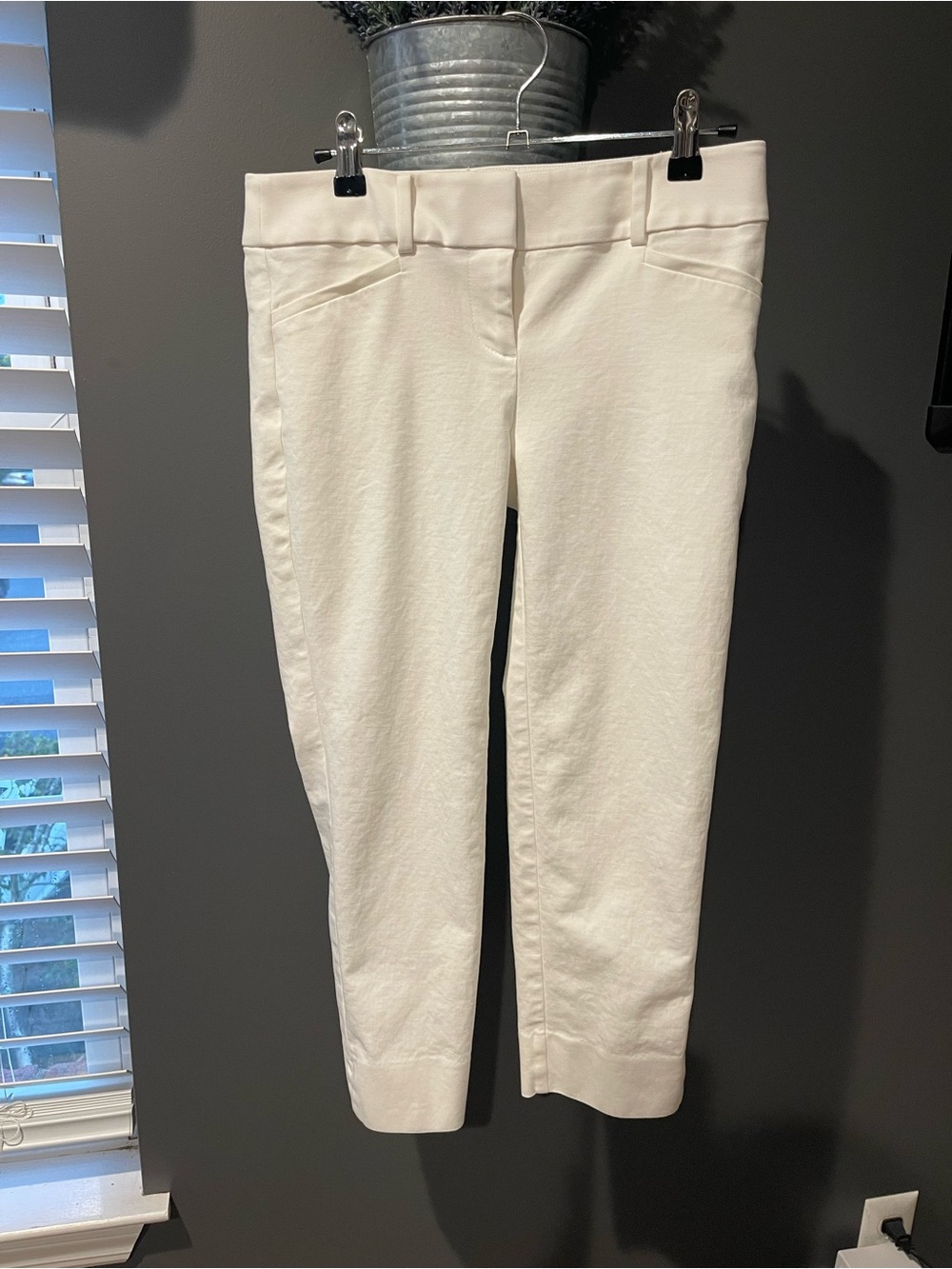 The Loft Women's Cropped White Pants
